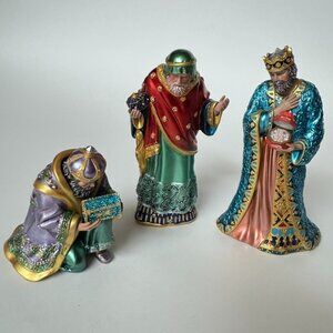 Hawthorne Village Jeweled Nativity Coll. Wise Men King Caspar Melchior Balthazar